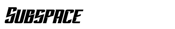 Subspace font preview